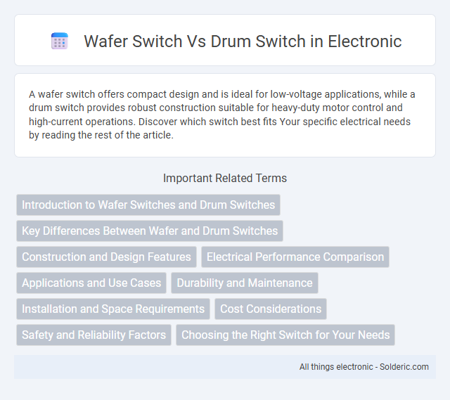 Drum Switch vs Wafer Switch - What is the difference?