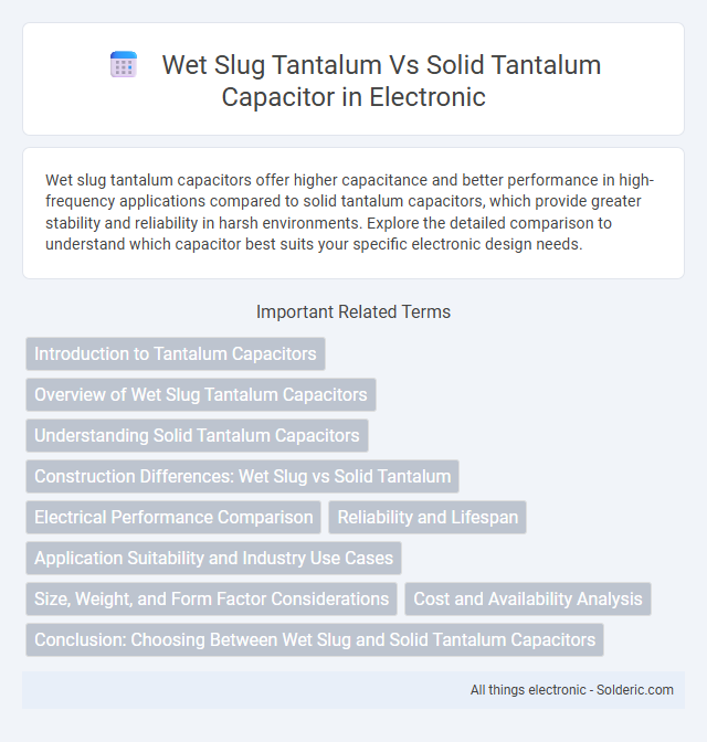 Solid Tantalum Capacitor vs Wet Slug Tantalum Capacitor - What is the difference?