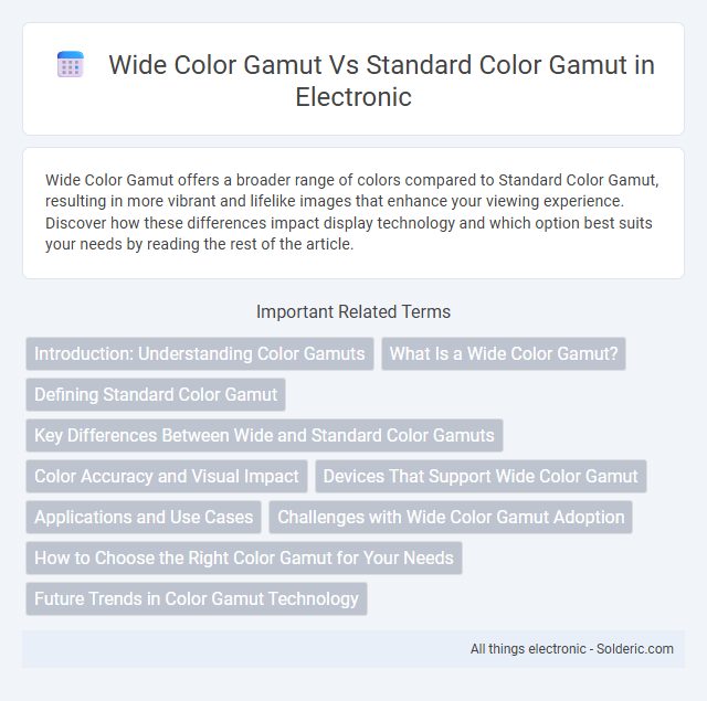 Standard Color Gamut vs Wide Color Gamut - What is the difference?