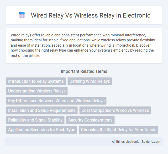 Wireless relay vs wired relay - What is the difference?