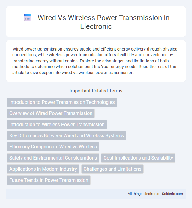 Power Transmission: Wired vs Wireless - What is the difference?