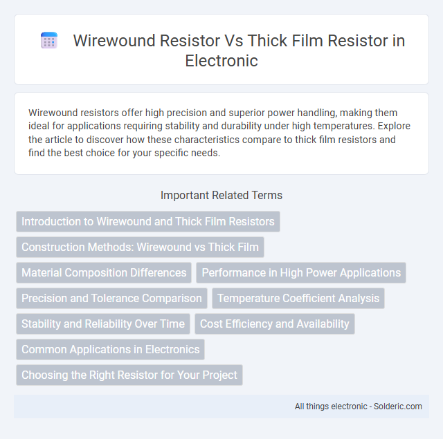 Thick Film Resistor vs Wirewound Resistor - What is the difference?