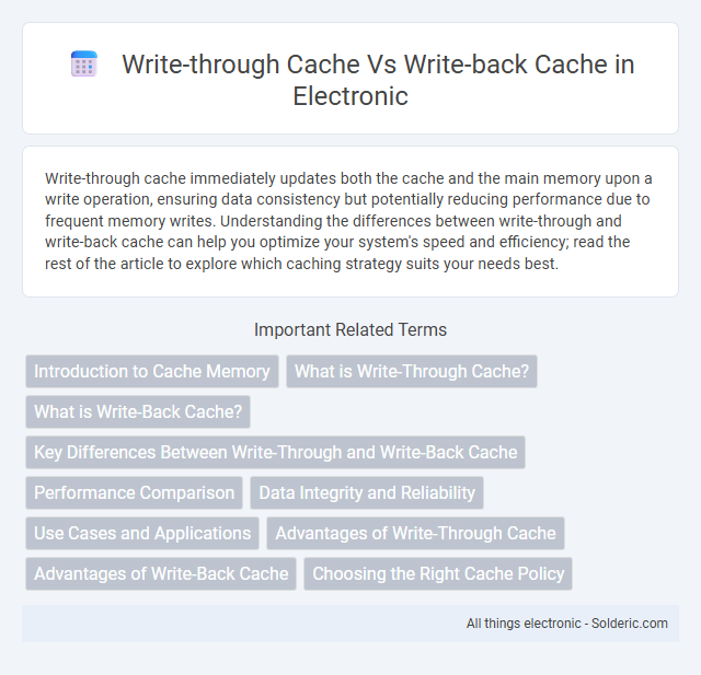 Write-back cache vs Write-through cache - What is the difference?