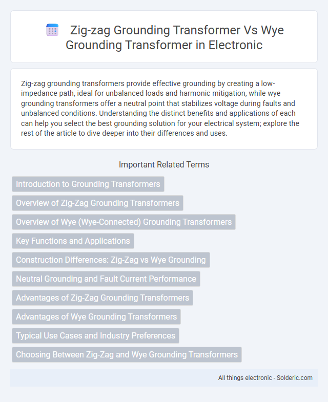 Wye Grounding Transformer vs Zig-Zag Grounding Transformer - What is the difference?