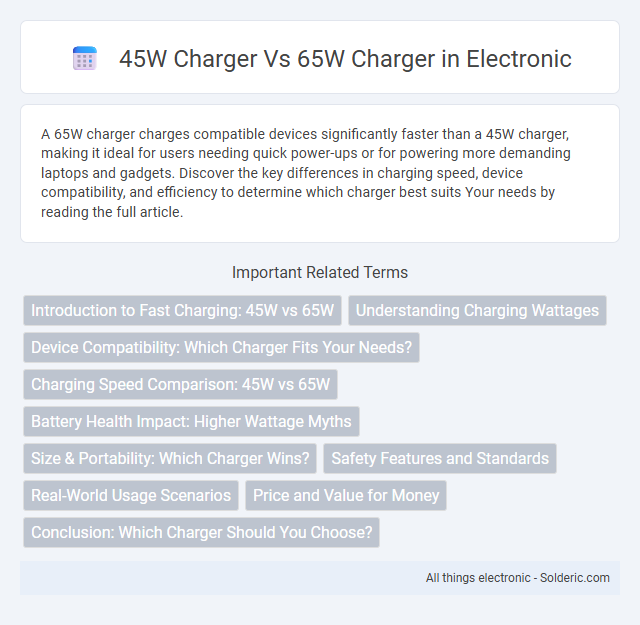 45W Charger vs 65W Charger - What is the difference?