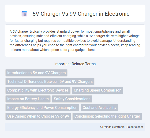 5V Charger vs 9V Charger - What is the difference?