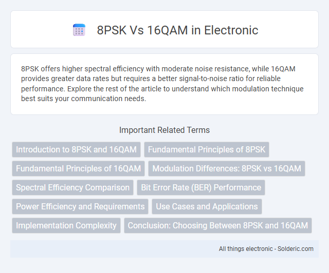 16QAM vs 8PSK - What is the difference?