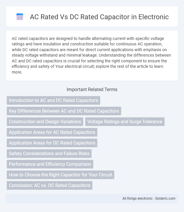 Capacitor: AC Rated vs. DC Rated - What is the difference?