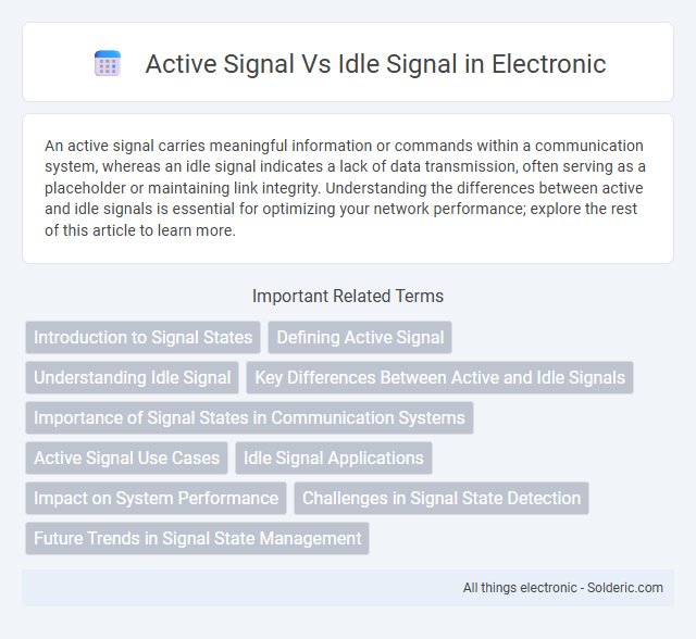 Active Signal vs Idle Signal - What is the difference?