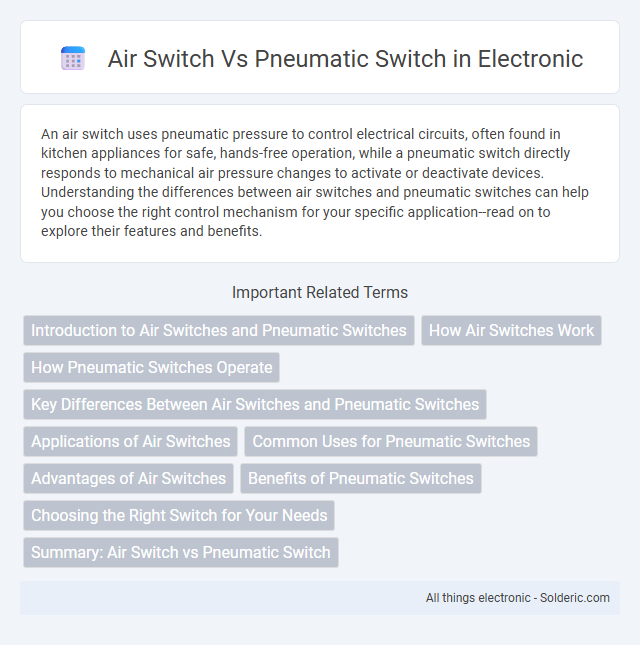 Air Switch vs Pneumatic Switch - What is the difference?