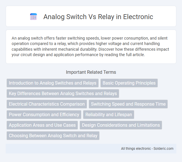 Analog Switch vs Relay - What is the difference?