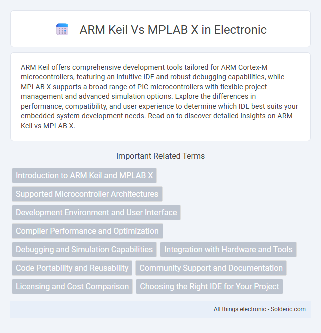 MPLAB X vs ARM Keil - What is the difference?