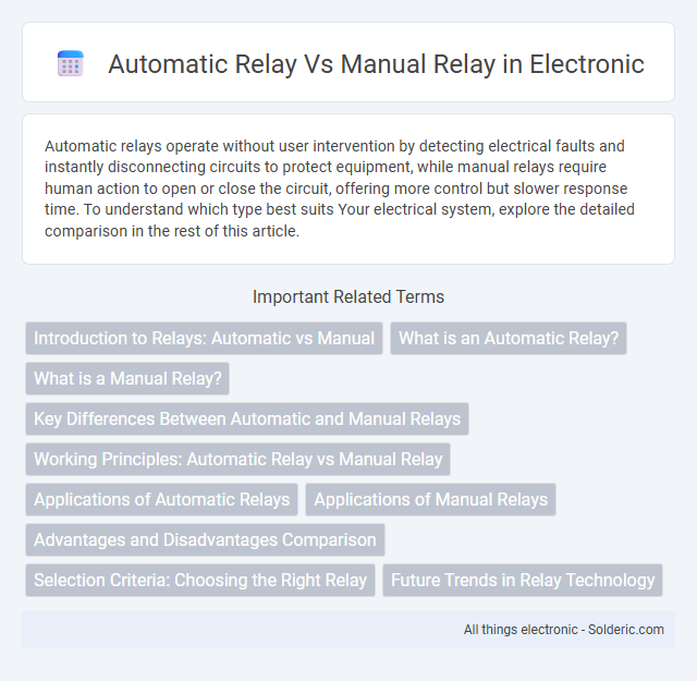 Manual relay vs Automatic relay - What is the difference?