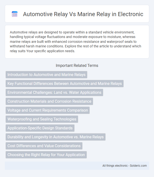Automotive relay vs marine relay - What is the difference?