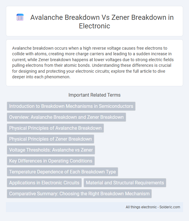 Avalanche breakdown vs Zener breakdown
Correct alphabetical order:
Avalanche breakdown vs Zener breakdown - What is the difference?