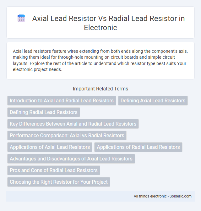 Radial lead resistor vs axial lead resistor - What is the difference?