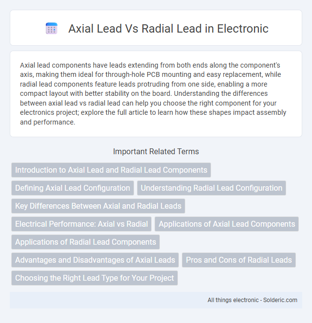 Radial Lead vs Axial Lead - What is the difference?