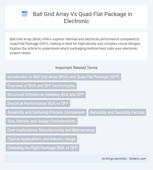 Ball Grid Array vs Quad Flat Package - What is the difference?
