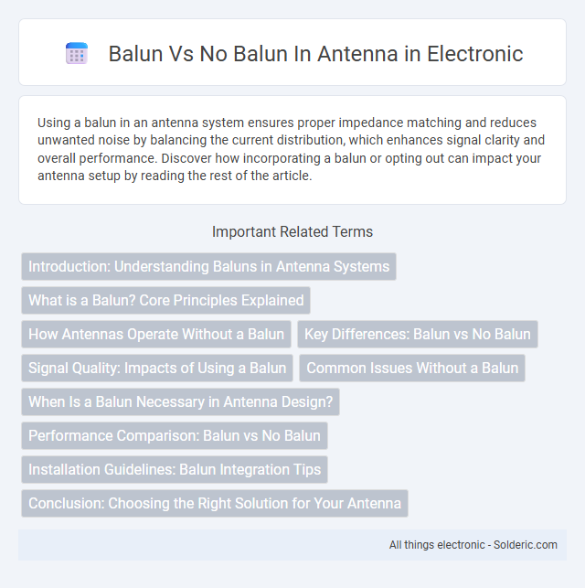 Balun vs No Balun in Antenna - What is the difference?