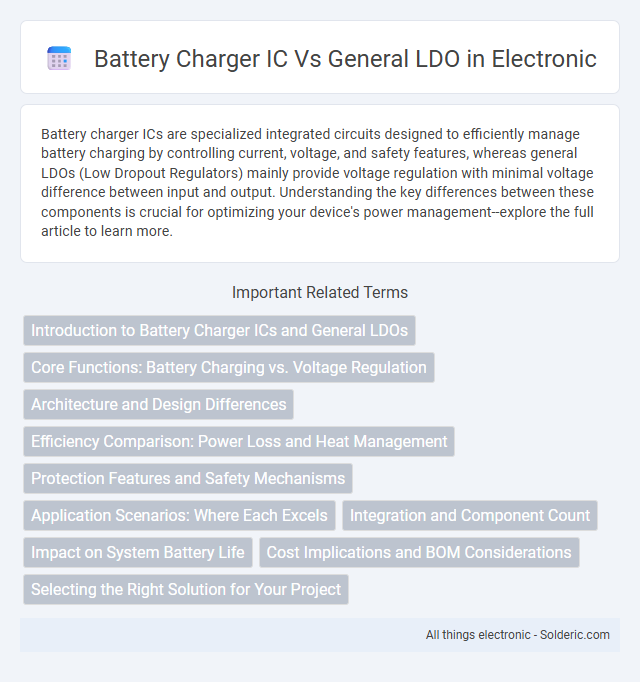 Battery Charger IC vs General LDO - What is the difference?