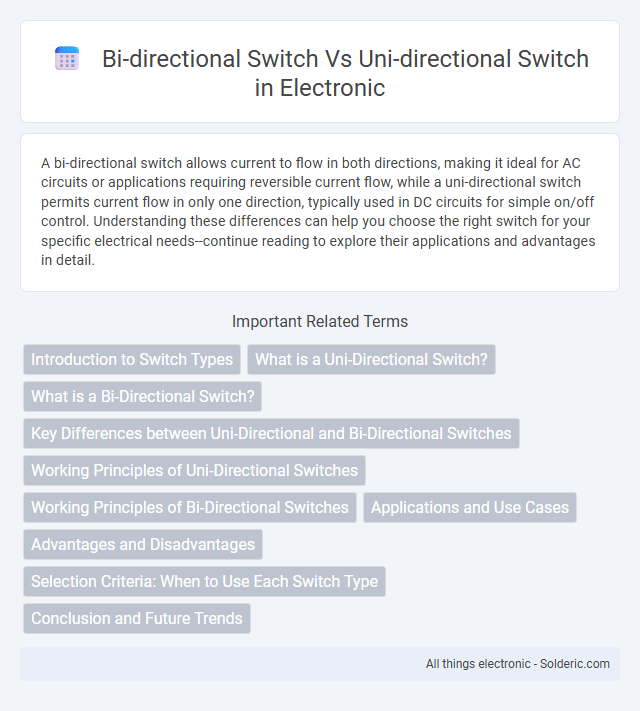 Bi-directional Switch vs Uni-directional Switch - What is the difference?