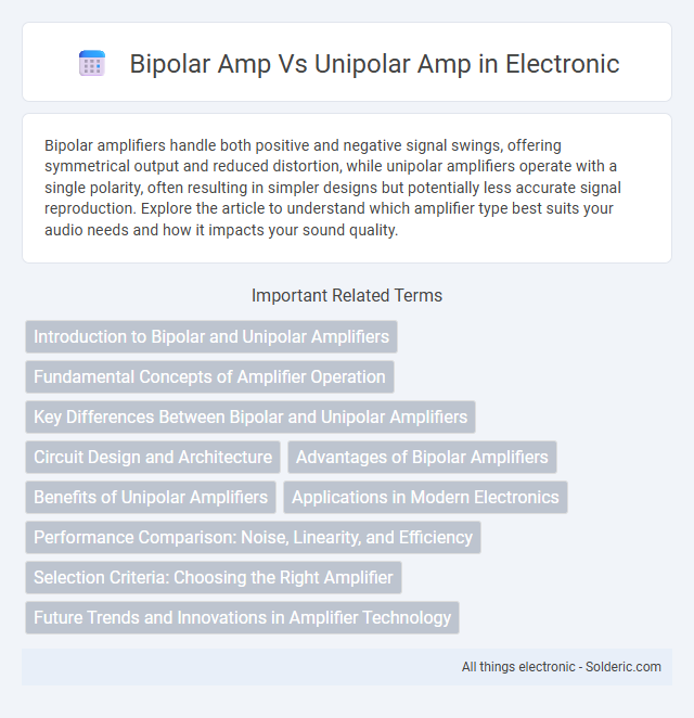Bipolar amp vs Unipolar amp - What is the difference?
