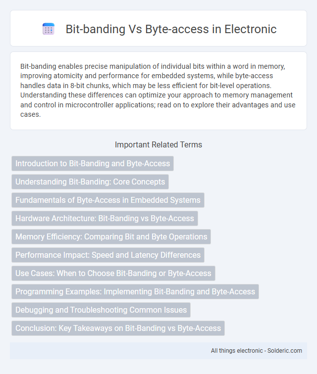 Byte-access vs Bit-banding - What is the difference?