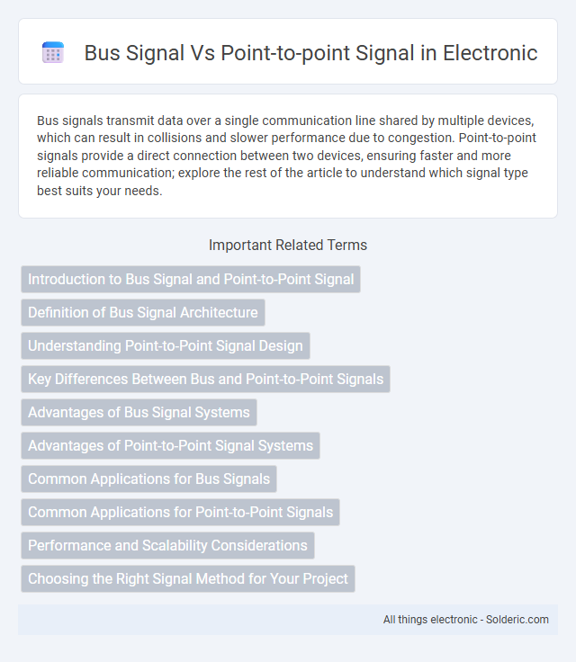 Point-to-point signal vs bus signal - What is the difference?
