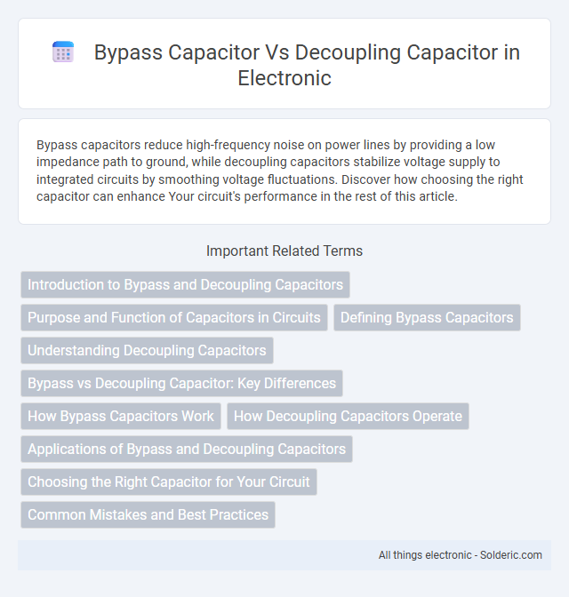 Bypass Capacitor vs Decoupling Capacitor - What is the difference?