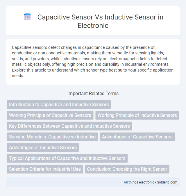 Inductive Sensor vs Capacitive Sensor - What is the difference?