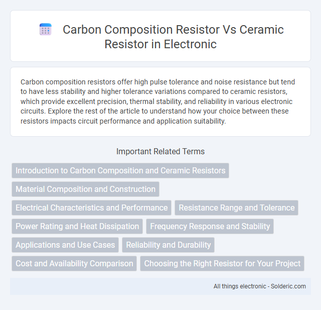 Ceramic Resistor vs Carbon Composition Resistor - What is the difference?