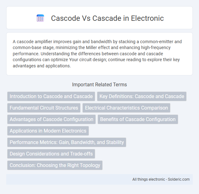 Cascade vs Cascode - What is the difference?