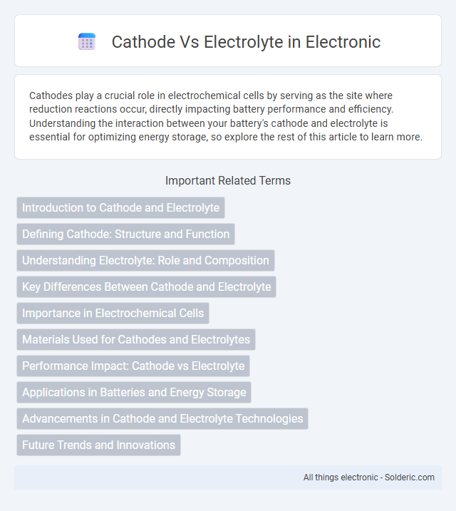 Cathode vs Electrolyte - What is the difference?