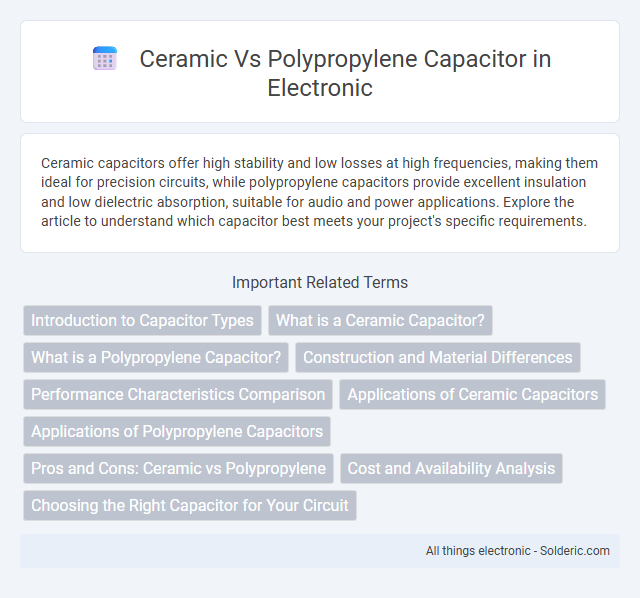Polypropylene vs Ceramic Capacitor - What is the difference?