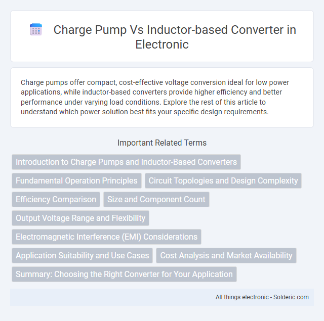 Charge Pump vs Inductor-Based Converter - What is the difference?