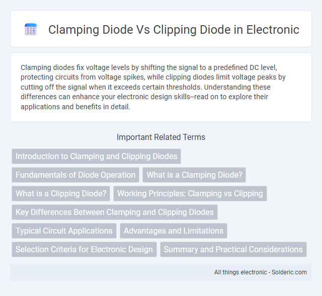 Clamping diode vs Clipping diode - What is the difference?