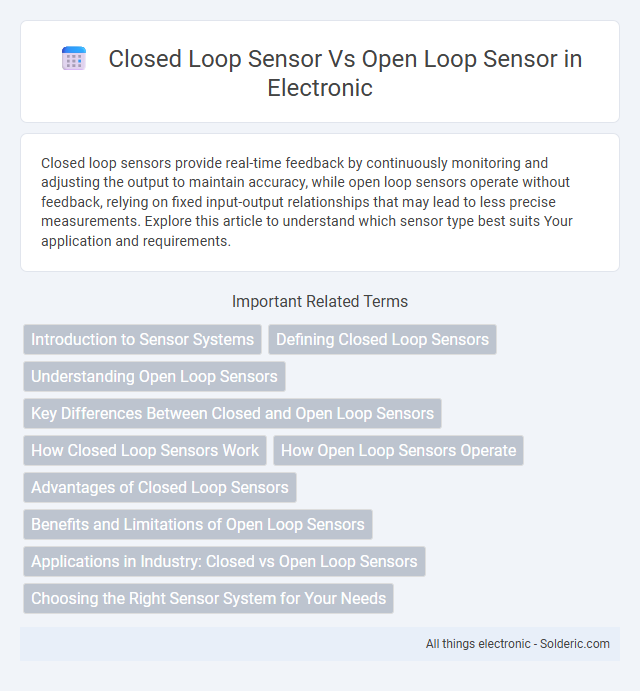 Open Loop Sensor vs Closed Loop Sensor - What is the difference?