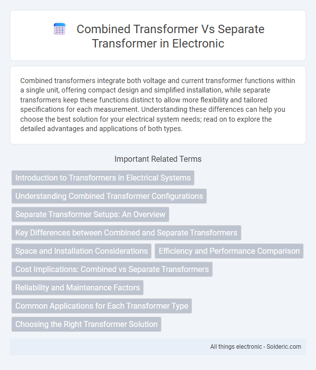Combined Transformer vs Separate Transformer - What is the difference?