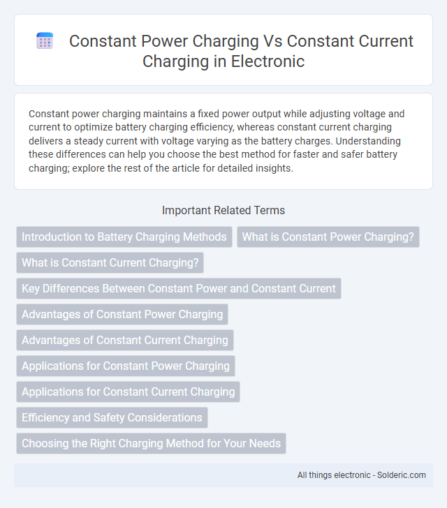 Constant Current Charging vs Constant Power Charging - What is the difference?