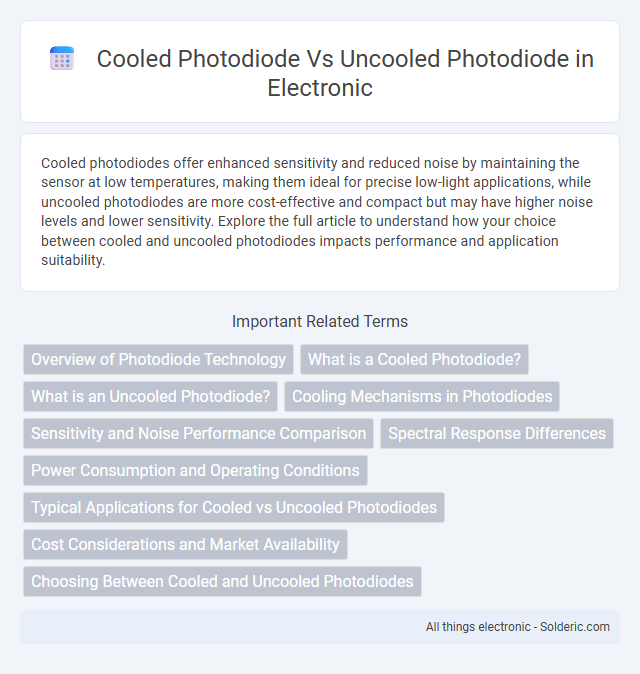 Cooled photodiode vs Uncooled photodiode - What is the difference?