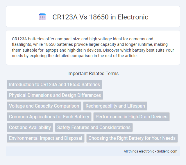 18650 vs CR123A - What is the difference?