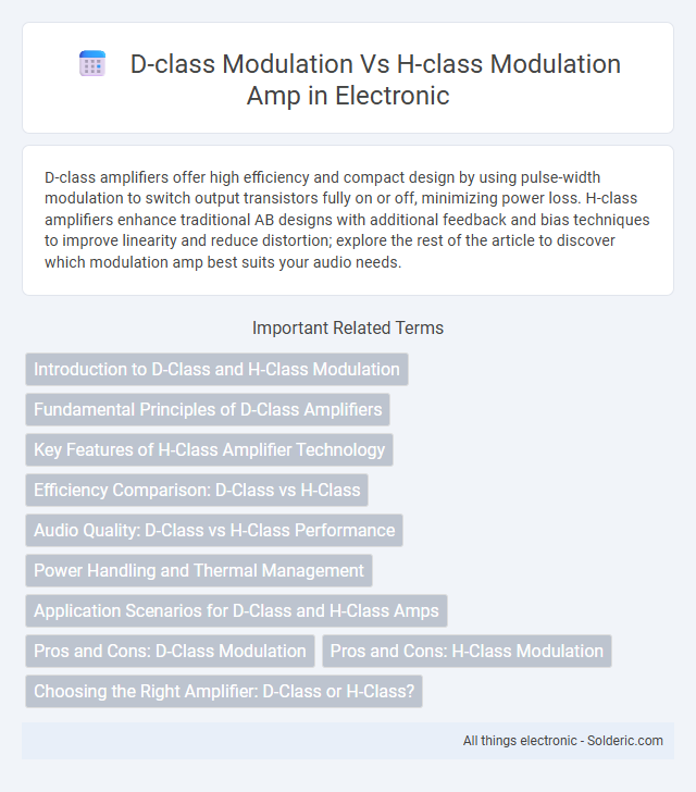 D-class modulation vs H-class modulation amp - What is the difference?