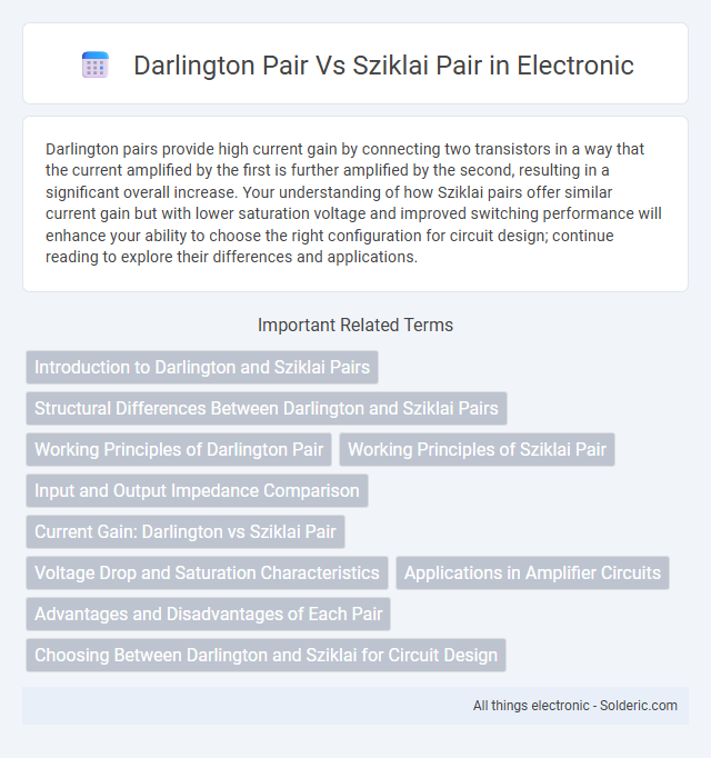 Darlington pair vs Sziklai pair - What is the difference?