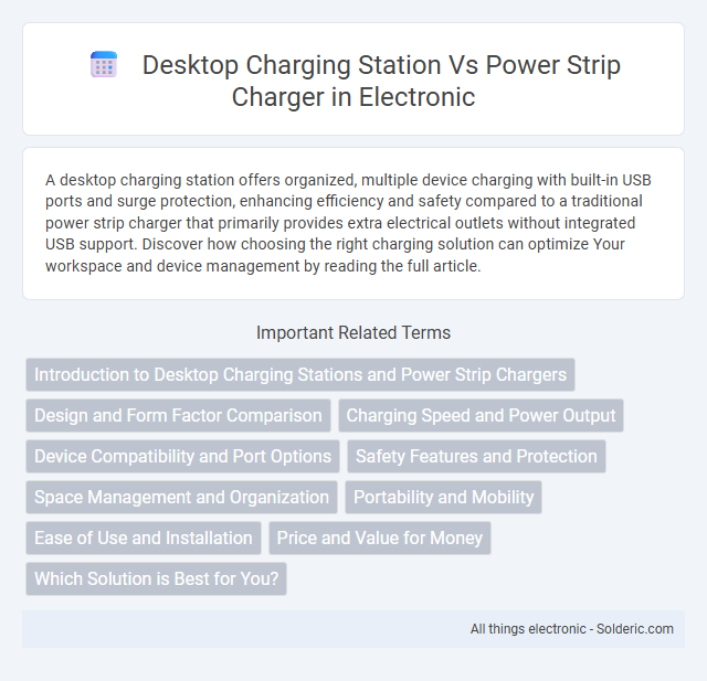 Desktop Charging Station vs Power Strip Charger - What is the difference?