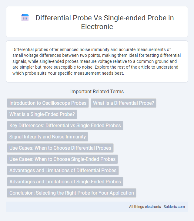 Differential probe vs single-ended probe - What is the difference?
