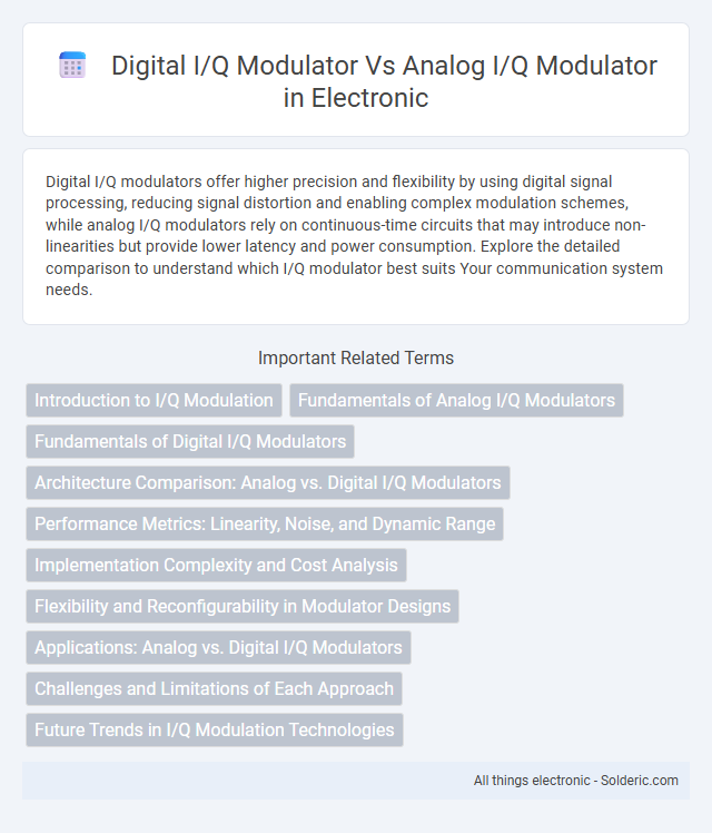 Analog I/Q modulator vs Digital I/Q modulator - What is the difference?