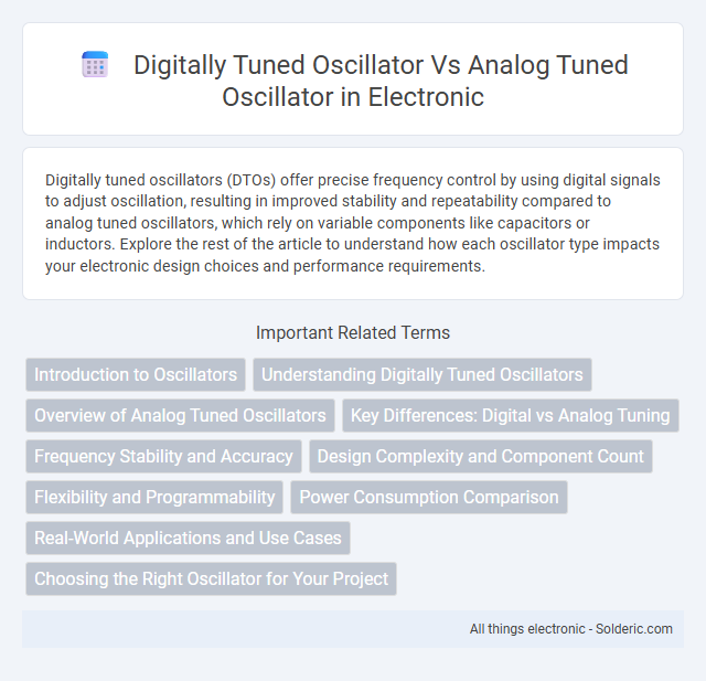 Analog Tuned Oscillator vs Digitally Tuned Oscillator - What is the difference?