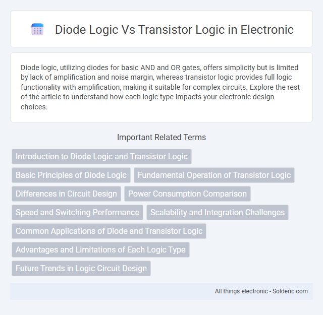 Diode Logic vs Transistor Logic - What is the difference?
