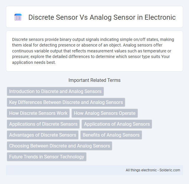 Analog sensor vs Discrete sensor - What is the difference?