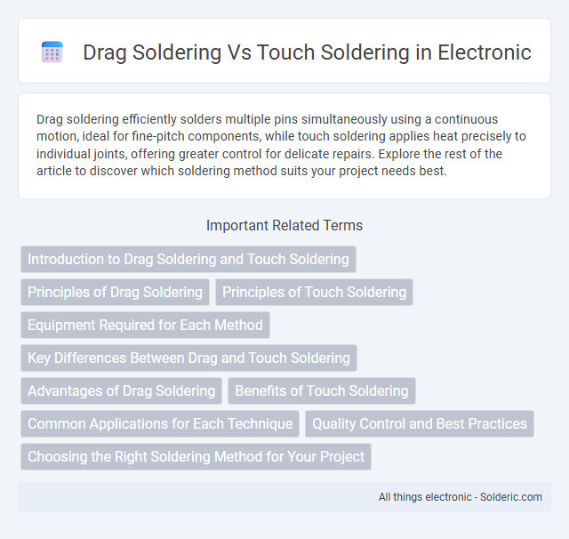 Touch Soldering vs Drag Soldering - What is the difference?